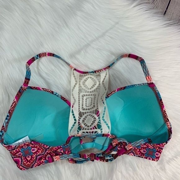 NWOT Shade & Shore Halter Push-up Bikini Top - Picture 7 of 12